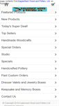 Mobile Screenshot of eaglesnestwoodandpottery.com